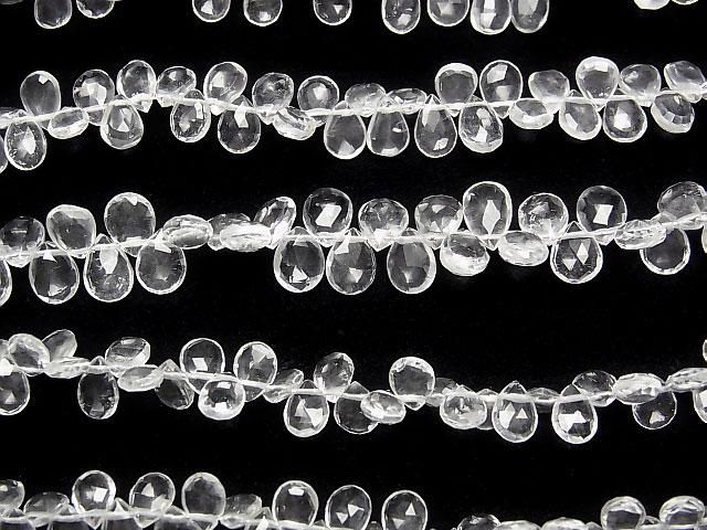【動画】宝石質ハイアライトオパールAAA- ペアシェイプ ブリオレットカット 1連(約18cm) サムネイル3