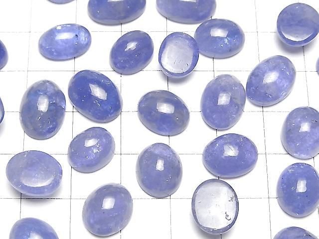 【動画】宝石質タンザナイトAAA- オーバル カボション サイズミックス 2個 サムネイル4