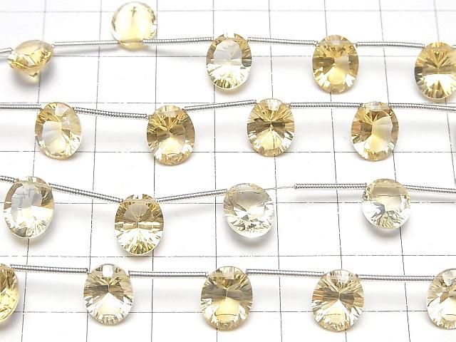 【動画】宝石質シトリンAAA オーバル コンケーブカット10×8mm 1連(6粒) サムネイル3