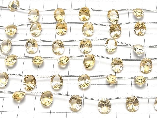 【動画】宝石質シトリンAAA オーバル コンケーブカット10×8mm 1連(6粒) サムネイル4