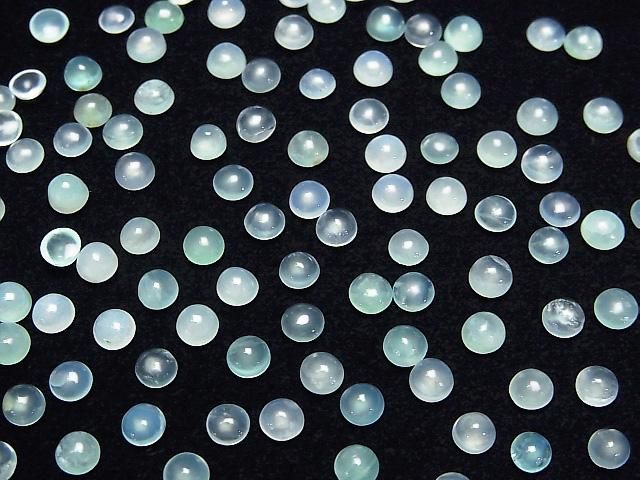 【動画】宝石質ペルー産ブルーオパールAAA- ルース ラウンドカボション4×4mm 10個 サムネイル3