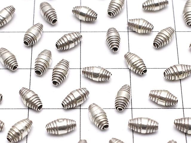 カレンシルバー 模様入りロンデル6×3×3mm いぶし 5粒 サムネイル3