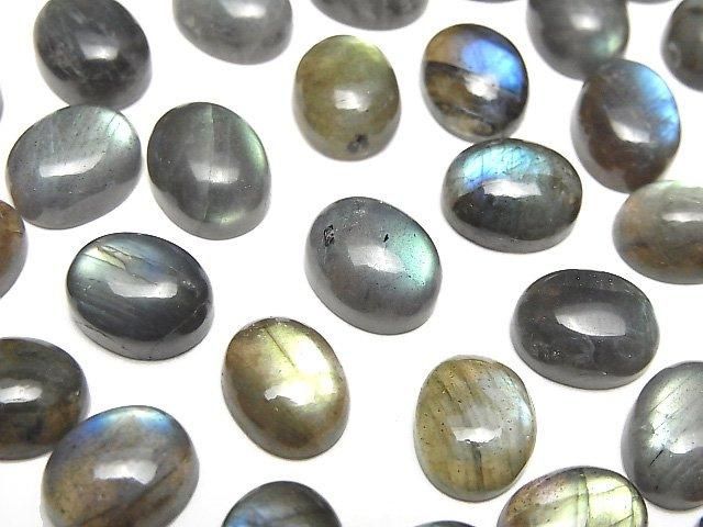 【動画】ラブラドライトAA++ オーバル カボション10×8mm 5個の画像
