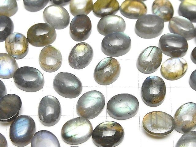 【動画】ラブラドライトAA++ オーバル カボション10×8mm 5個 サムネイル4