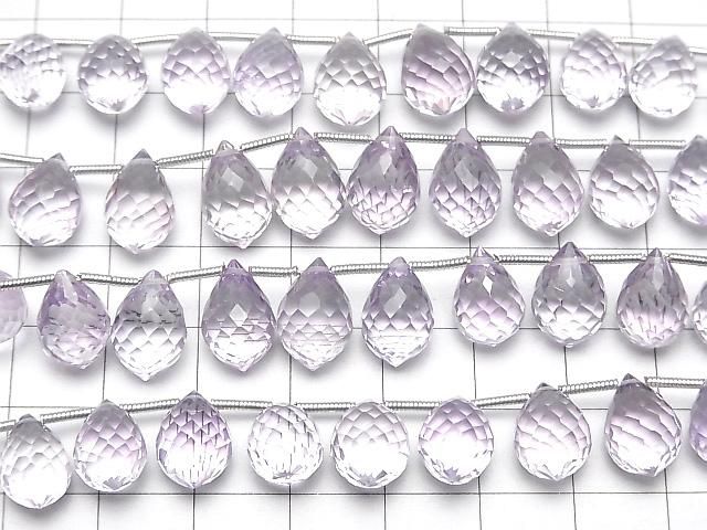 【動画】宝石質ピンクアメジストAAA マーキスライス ブリオレットカット 半連/1連(18粒) サムネイル3