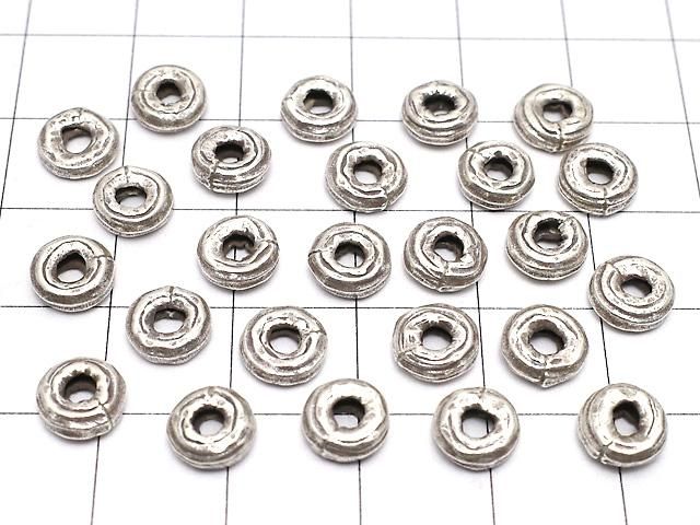 カレンシルバー 模様入りロンデル7×7×2.5mm いぶし 3粒 サムネイル4