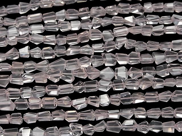 【動画】宝石質ローズクォーツAAA- タンブルカット 半連/1連(約18cm) サムネイル4