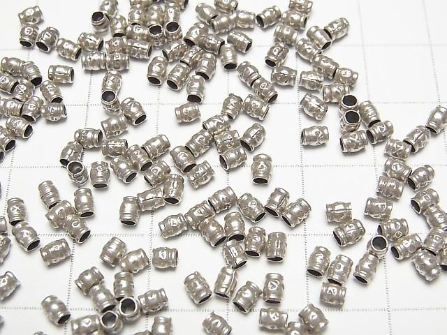 カレンシルバー 模様入りロンデル3.5×2.5×2.5mm 10粒 サムネイル3