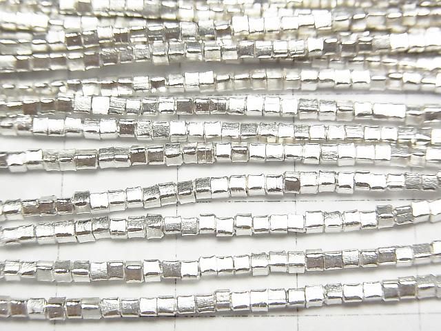 カレンシルバー キューブ1.5×1.5×1.5mm ホワイトシルバー 1/4連~1連(約68cm) サムネイル2