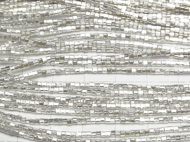 カレンシルバー キューブ1.5×1.5×1.5mm ホワイトシルバー 1/4連~1連(約68cm) サムネイル3