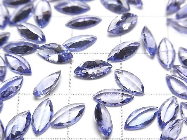 【動画】宝石質タンザナイトAAA ルース マーキスファセットカット8×4mm 2粒 サムネイル2