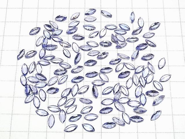 【動画】宝石質タンザナイトAAA ルース マーキスファセットカット8×4mm 2粒 サムネイル4
