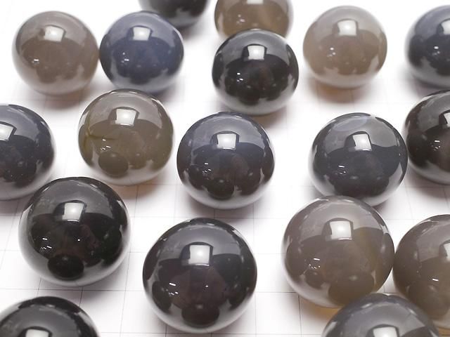 【動画】グレーオニキス スフィア・ラウンド25mm 1個 サムネイル3