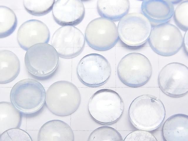【動画】アクアマリンAA++ ラウンド カボション8×8mm 5個 サムネイル2
