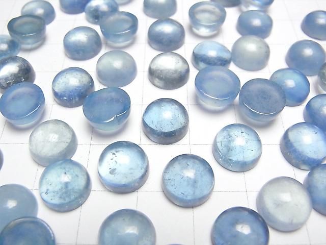 【動画】アクアマリンAA++ ラウンド カボション10×10mm 3個 サムネイル3