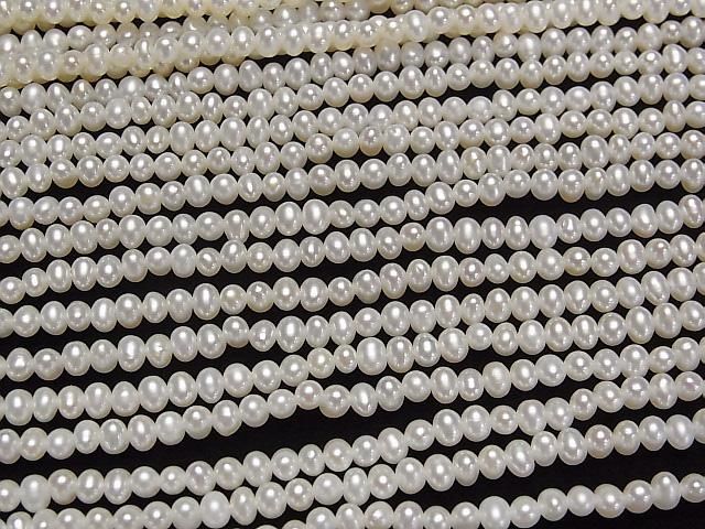 【動画】淡水真珠AAA ポテト3.5mm ホワイト 1連(約36cm) サムネイル3
