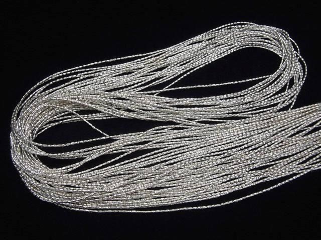 カレンシルバー チューブ2×1×1mm ホワイトシルバー 半連/1連(約68cm) サムネイル4
