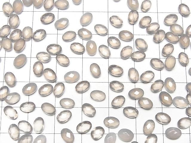 【動画】宝石質グレーオニキスAAA ルース オーバルクッションカット6×4mm 10粒 サムネイル4