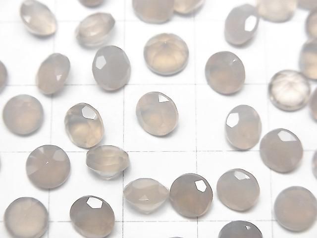 【動画】宝石質グレーオニキスAAA ルース ラウンドファセットカット6×6mm 5粒 サムネイル2