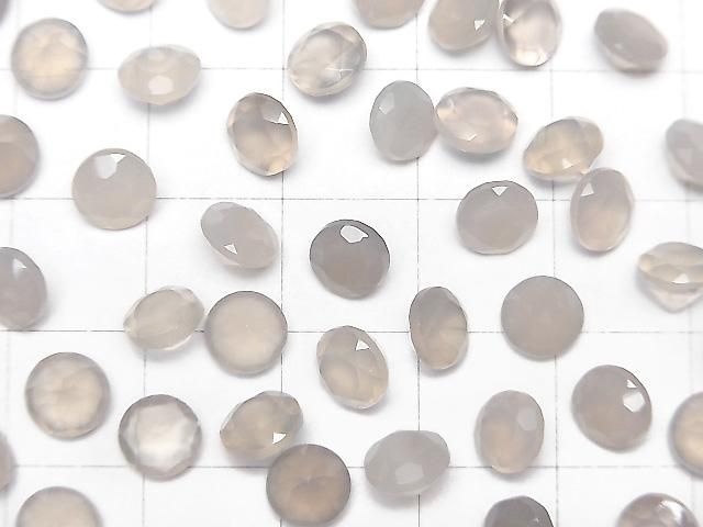 【動画】宝石質グレーオニキスAAA ルース ラウンドファセットカット6×6mm 5粒 サムネイル3