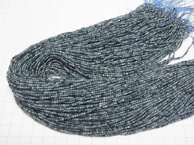【動画】【素晴らしい輝き】インディゴライトトルマリンAA++ ラウンドカット2mm 1連(約37cm) サムネイル4