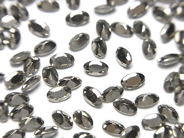 【動画】パイライト ルース オーバルファセットカット5×3mm 5粒の画像
