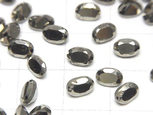 【動画】パイライト ルース オーバルファセットカット6×4mm 5粒 サムネイル2