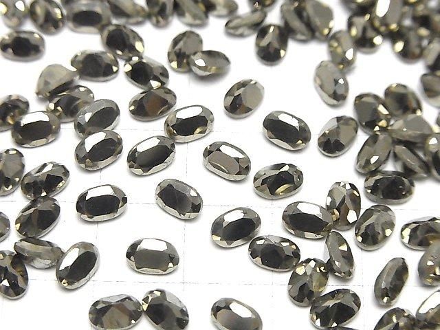 【動画】パイライト ルース オーバルファセットカット6×4mm 5粒 サムネイル4