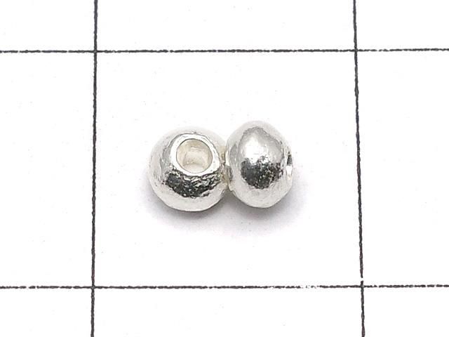 カレンシルバー ロンデル3.5×3.5×2.5mm ホワイトシルバー 5粒 サムネイル2