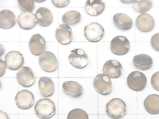 【動画】宝石質グレーオニキスAAA ルース ラウンドファセットカット5×5mm 10粒 サムネイル2