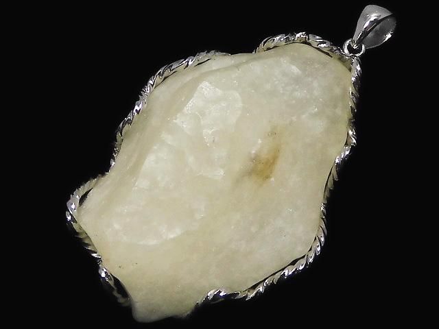 【動画】【1点もの】リビアングラス ラフロックタンブル 大粒ペンダントトップ SILVER925製 NO.307の画像