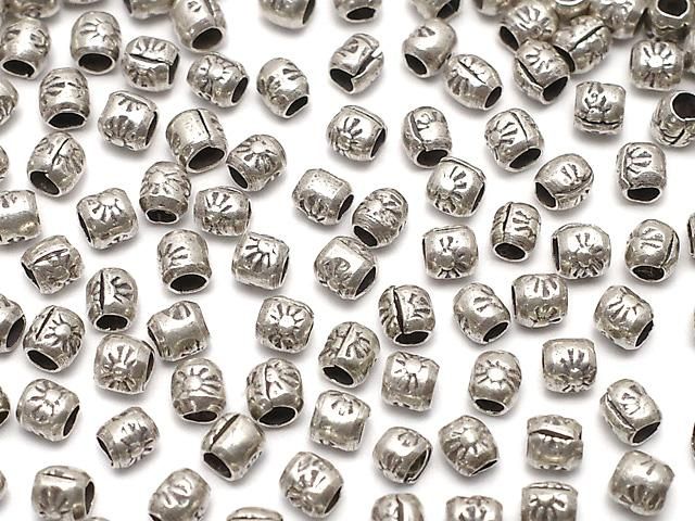カレンシルバー 模様入りロンデル2.5×2.5×2.5mm 10粒の画像