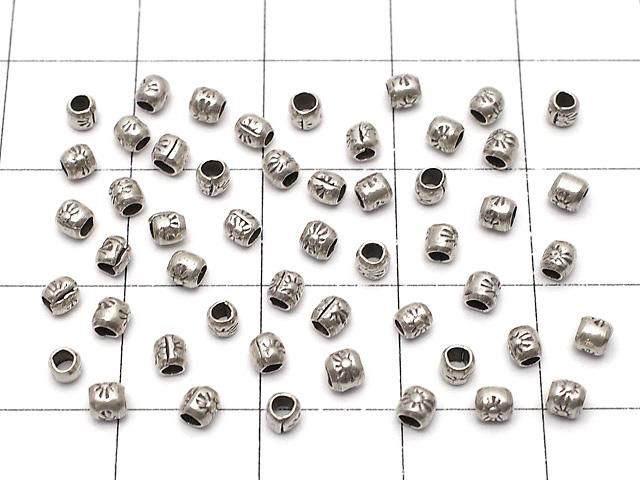 カレンシルバー 模様入りロンデル2.5×2.5×2.5mm 10粒 サムネイル4