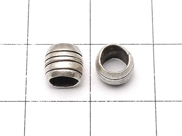 カレンシルバー 模様入りロンデル6×6×6mm 2個 サムネイル2