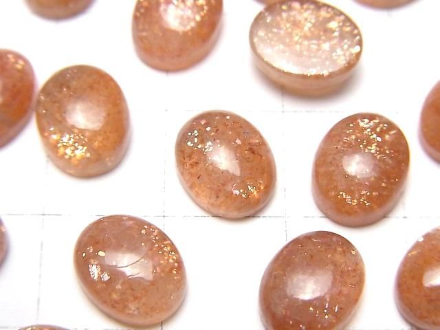 【動画】宝石質サンストーンAAA- オーバル カボション10×8mm 3個 サムネイル2