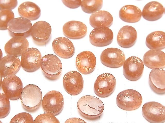 【動画】宝石質サンストーンAAA- オーバル カボション10×8mm 3個 サムネイル4