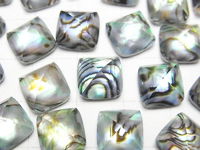 【動画】アバロンシェル×クリスタルAAA シュガーローフカット10×10mm 2個 サムネイル2