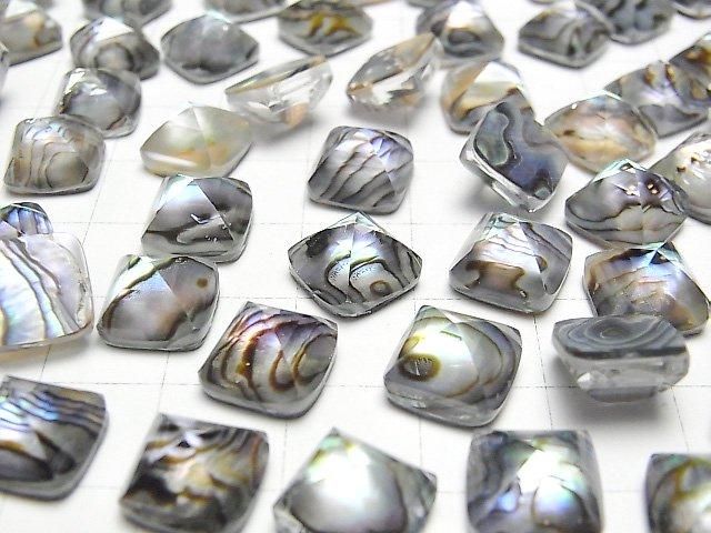 【動画】アバロンシェル×クリスタルAAA シュガーローフカット10×10mm 2個 サムネイル4