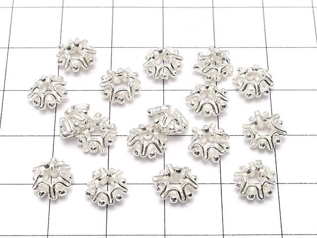 カレンシルバー ロンデル8×8×3.5mm ホワイトシルバー 2個 サムネイル4