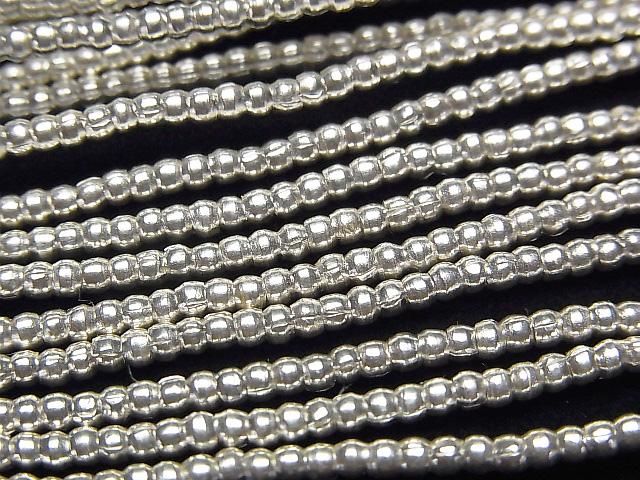 カレンシルバー ロンデル(チューブ)2×2×1.5mm 1/4連~1連(約69cm)の画像