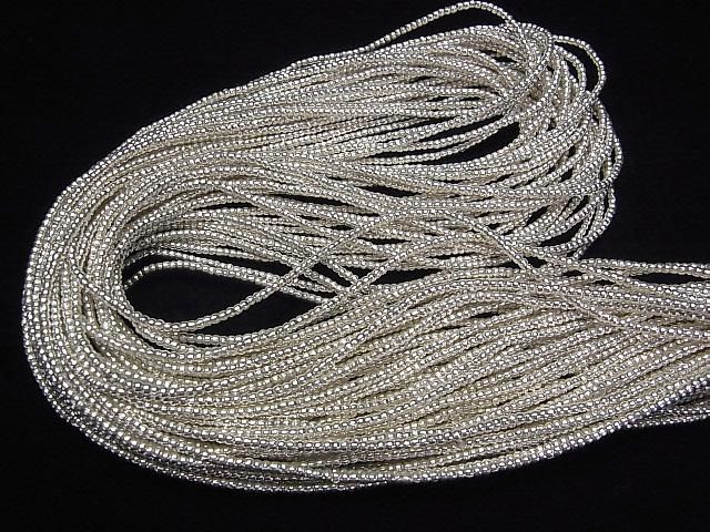 カレンシルバー ロンデル(チューブ)2×2×1.5mm 1/4連~1連(約69cm) サムネイル4
