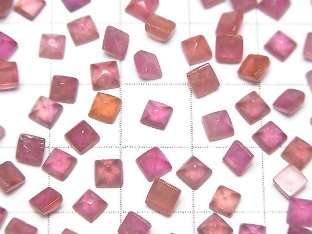 【動画】宝石質ルビーAAA- シュガーローフカット4×4mm 5個 サムネイル2