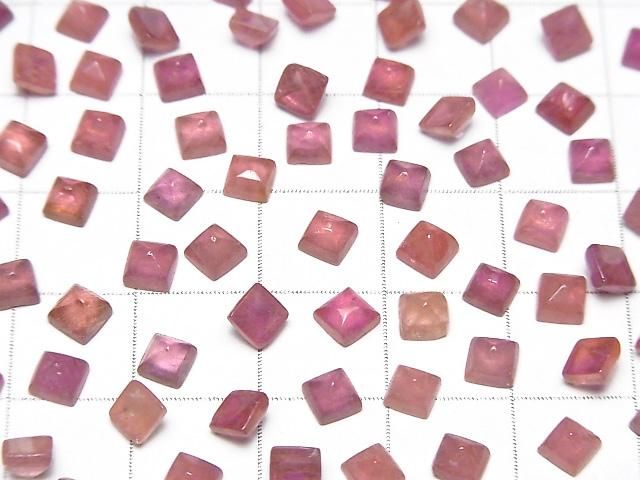 【動画】宝石質ルビーAAA- シュガーローフカット4×4mm 5個 サムネイル3