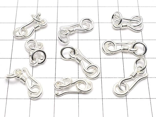 Silver925 丸カン付きU字フック15×6.5mm ホワイトシルバー 1個 サムネイル4