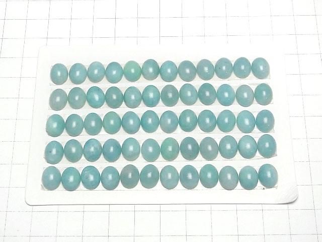 【動画】ペルー産アマゾナイトAA++ オーバル カボション10×8mm 3個 サムネイル4