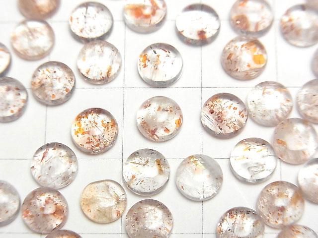 【動画】サンストーンAA ラウンド カボション6×6mm 5個 サムネイル2