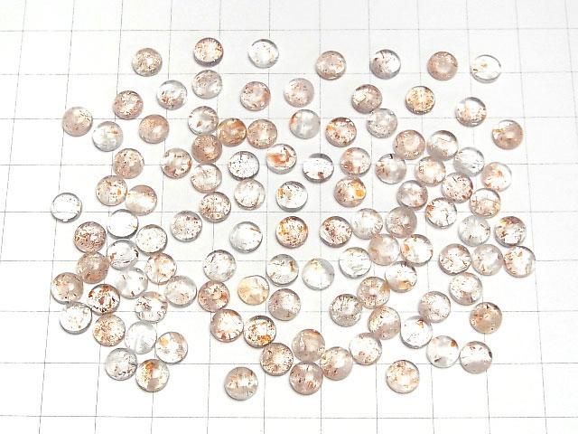 【動画】サンストーンAA ラウンド カボション6×6mm 5個 サムネイル4