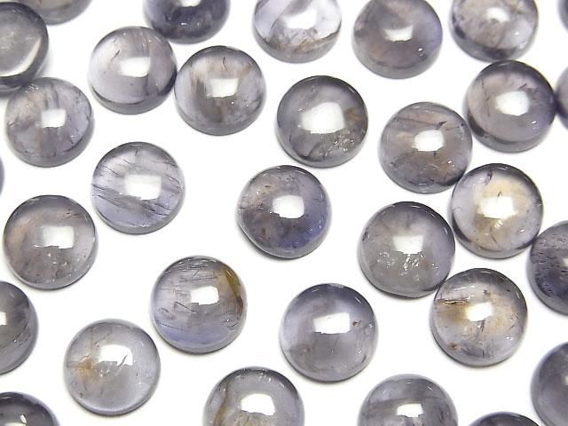 【動画】アイオライトAA++ ラウンド カボション8×8mm 5個の画像