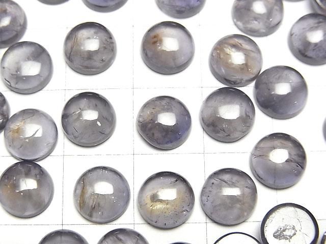 【動画】アイオライトAA++ ラウンド カボション8×8mm 5個 サムネイル2