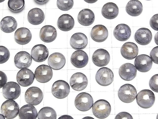 【動画】アイオライトAA++ ラウンド カボション8×8mm 5個 サムネイル3